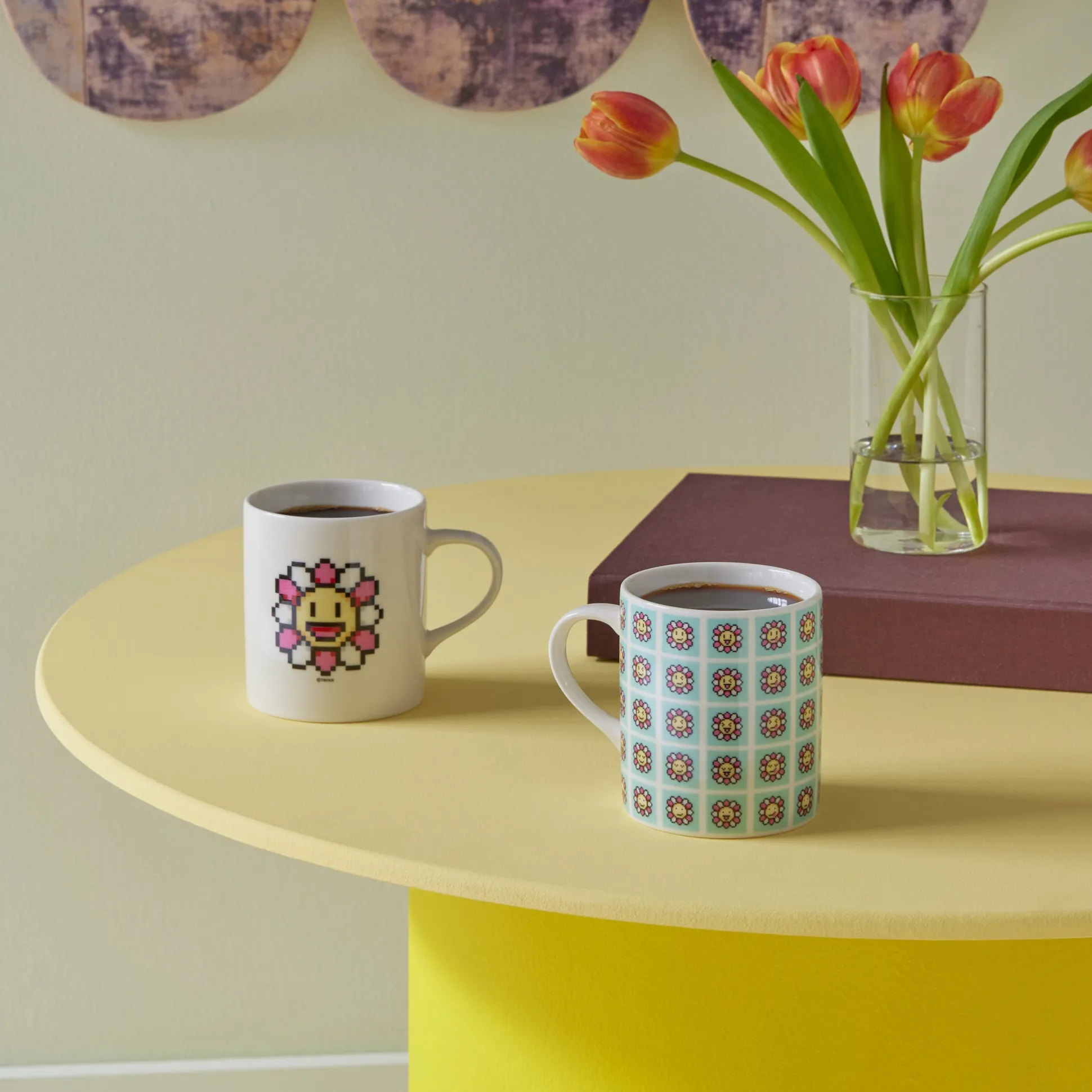Takashi Murakami Ceramic Flower Mug