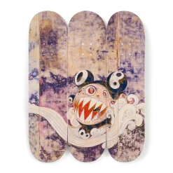 Takashi Murakami 727 Skateboard Triptych