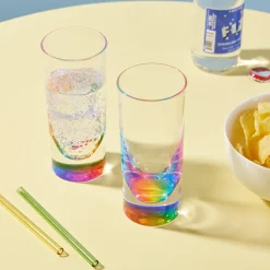 Teardrop Rainbow Acrylic Tumbler