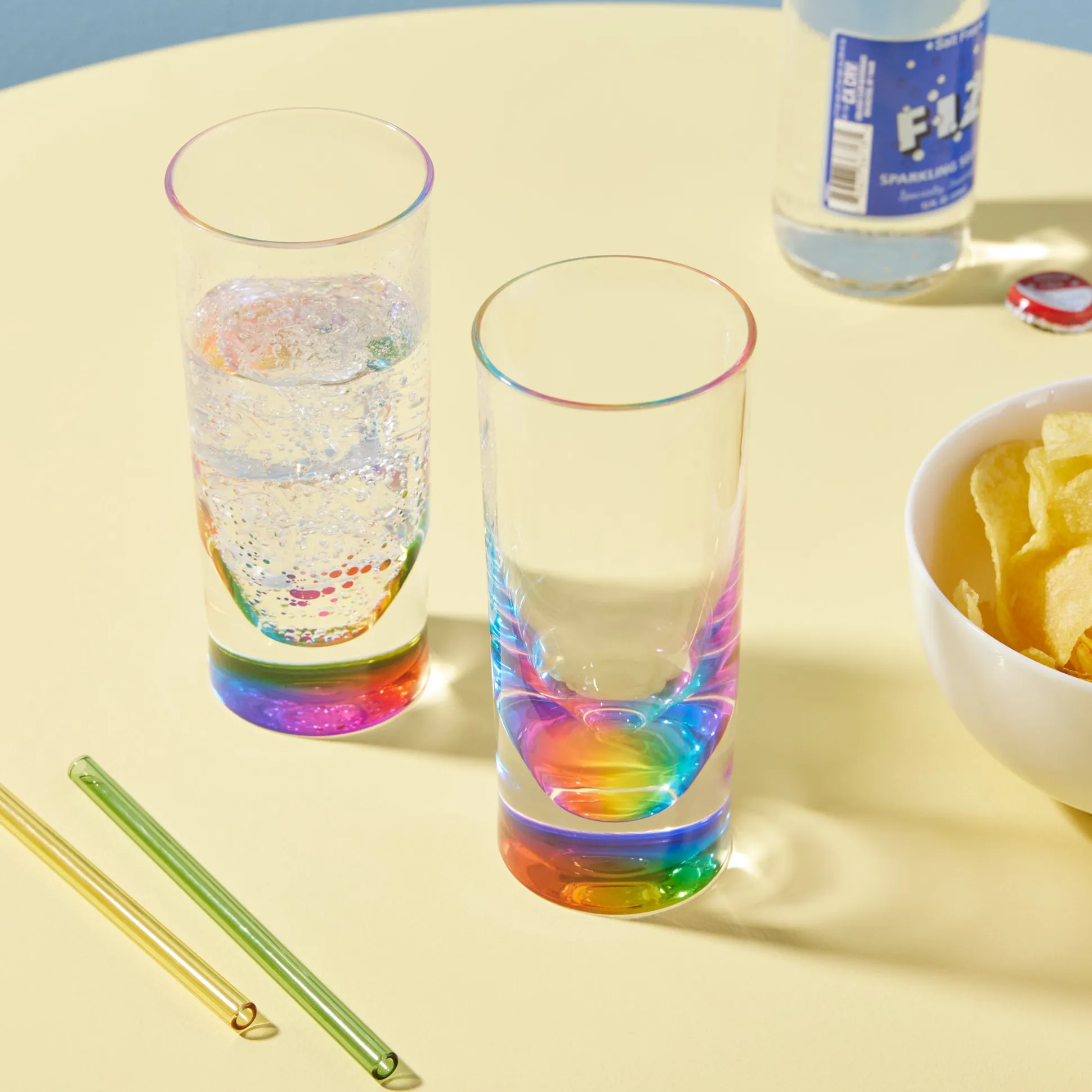 Teardrop Rainbow Acrylic Tumbler