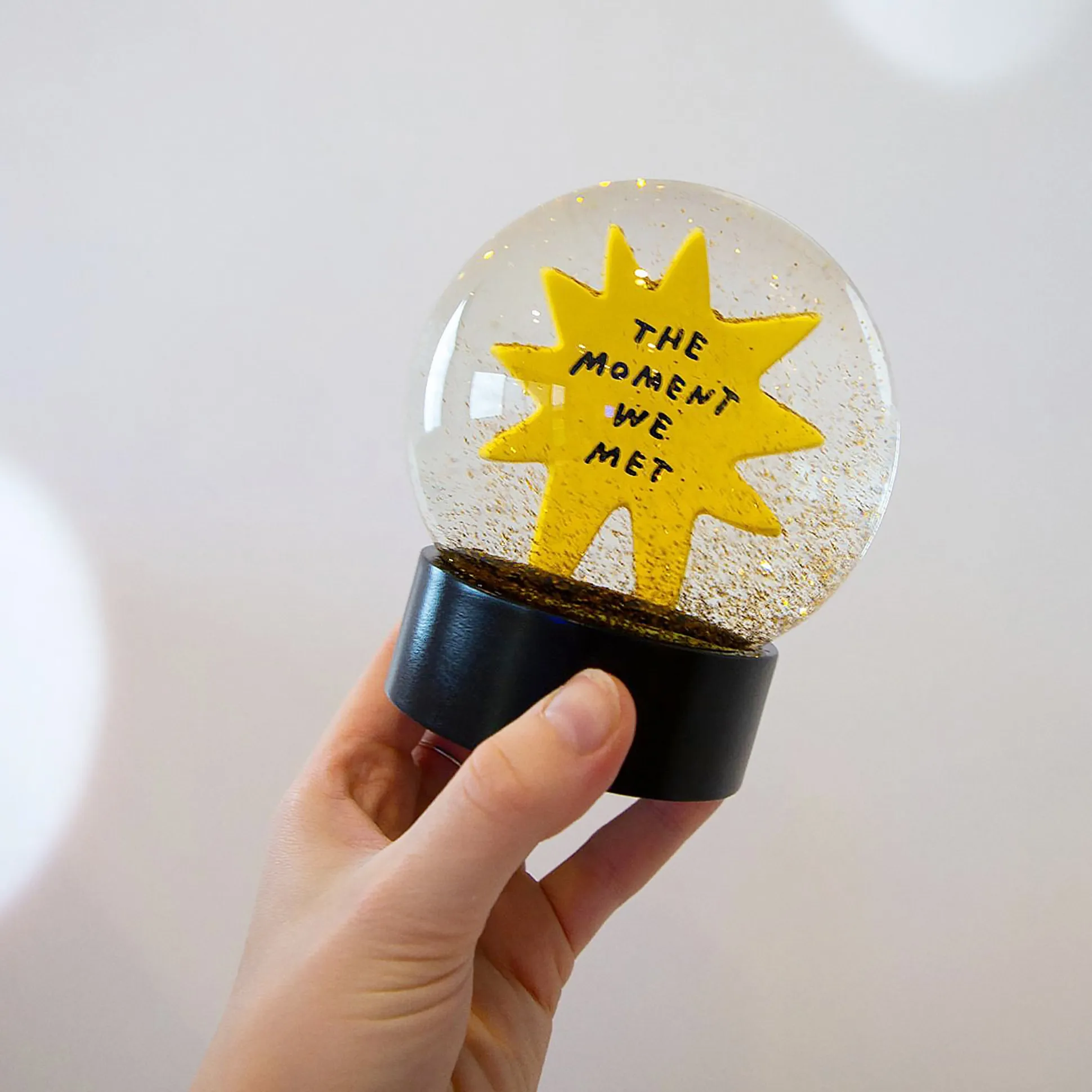 The Moment We Met Snow Globe