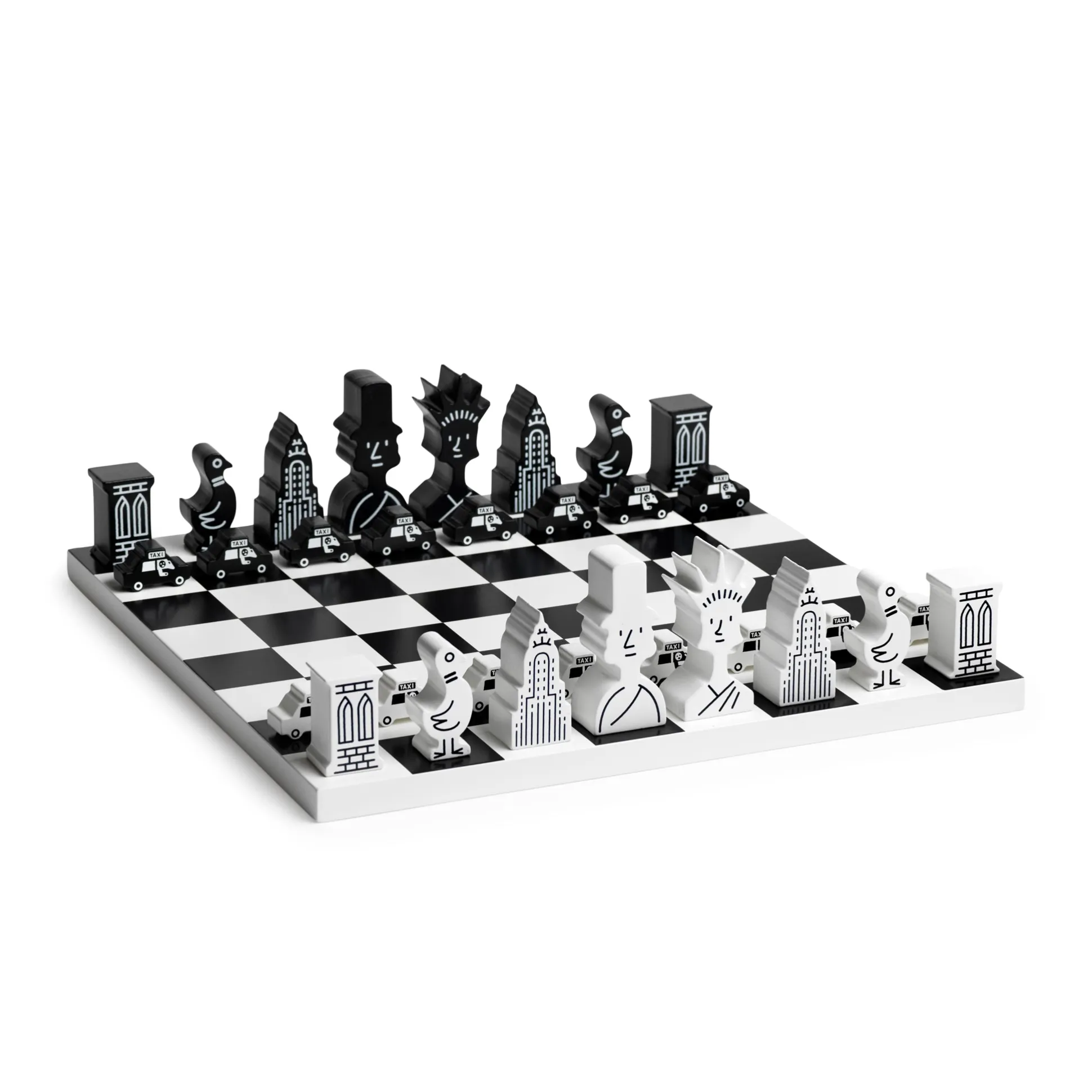 The New Yorker Magazine Chess Set