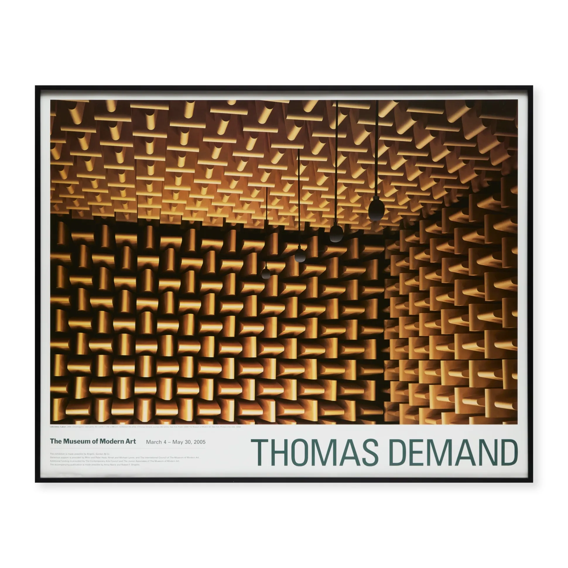 Thomas Demand Laboratory(Labor) Framed Exhibition Poster