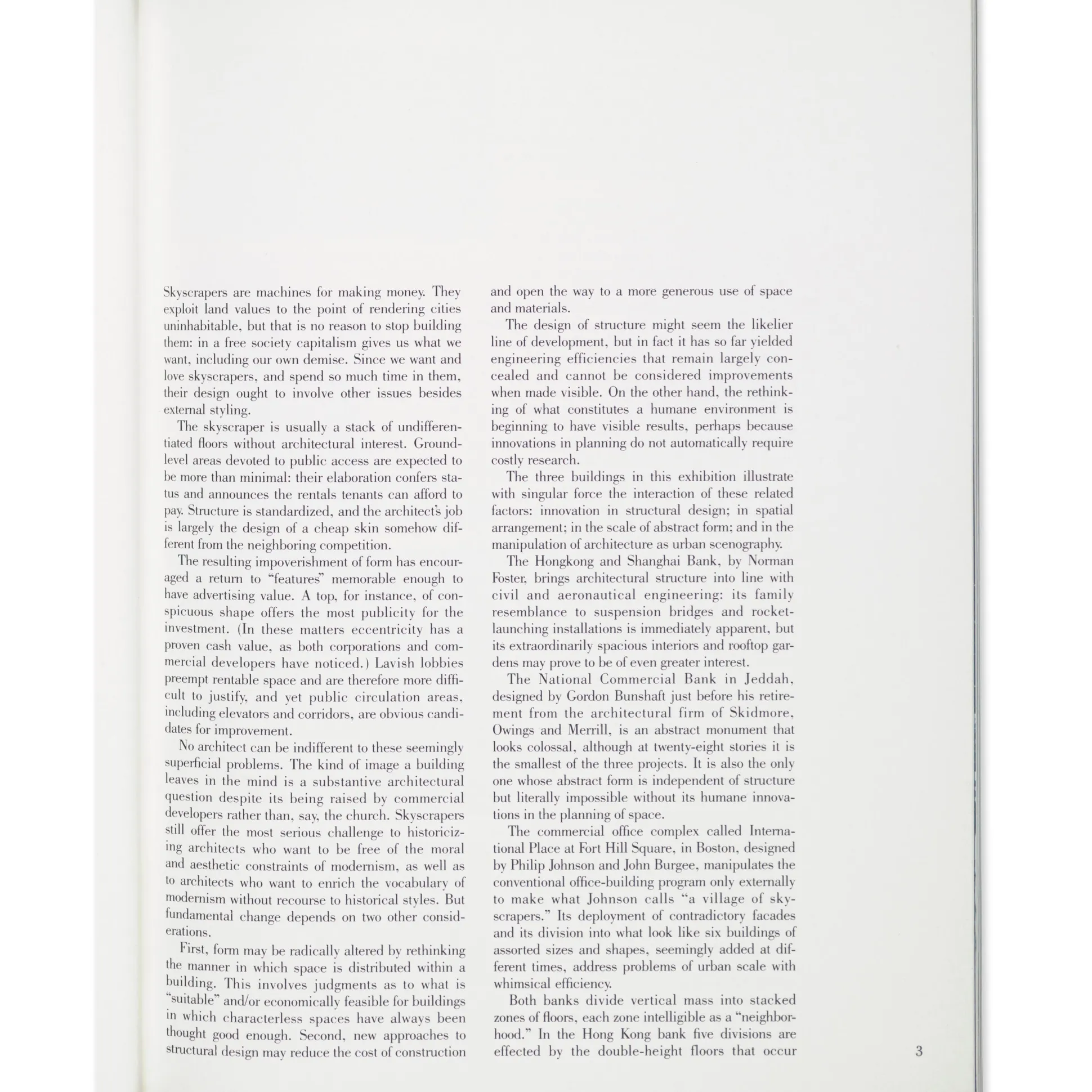 Three New Skyscrapers - Paperback