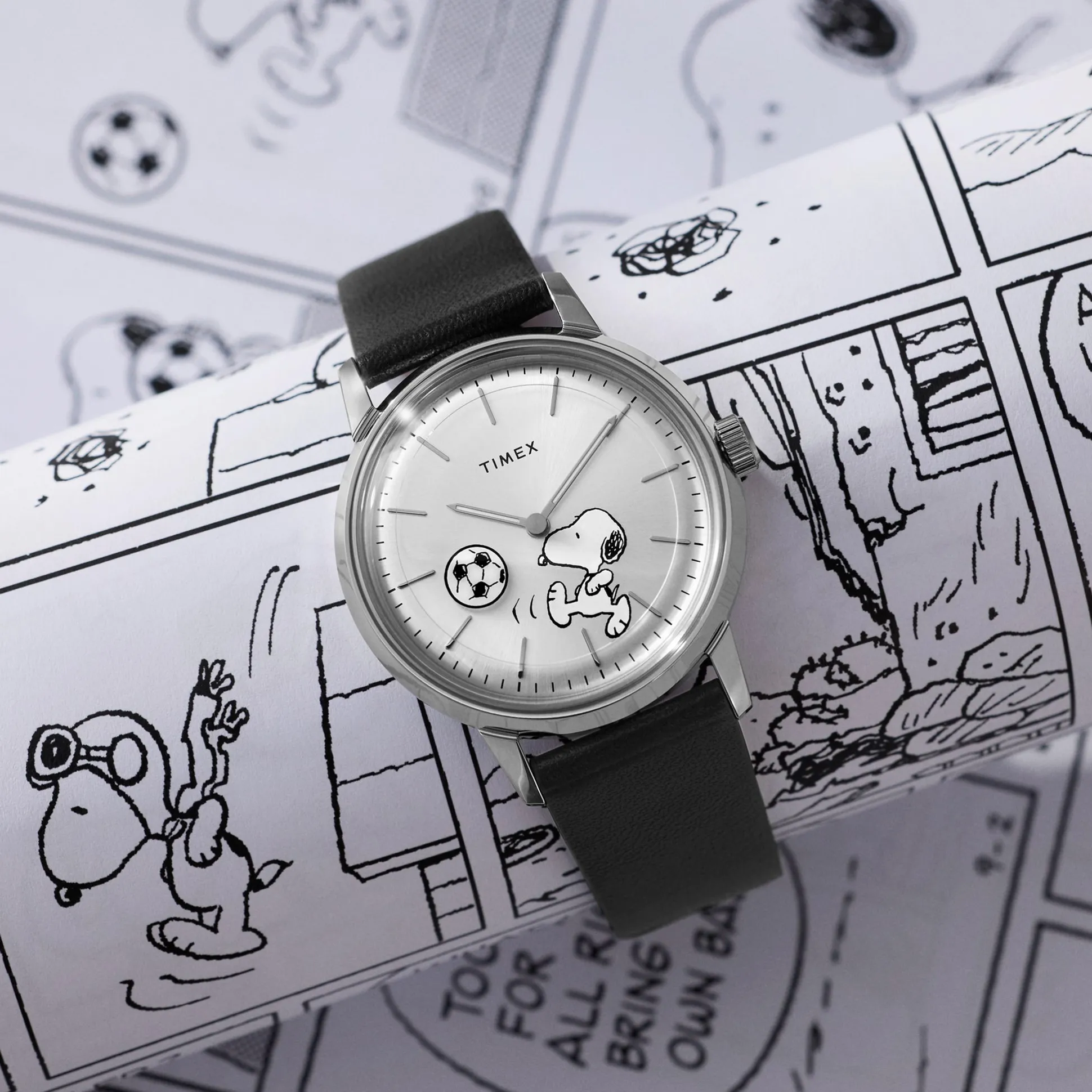 Timex Snoopy Peanuts Marlin Automatic Soccer Watch