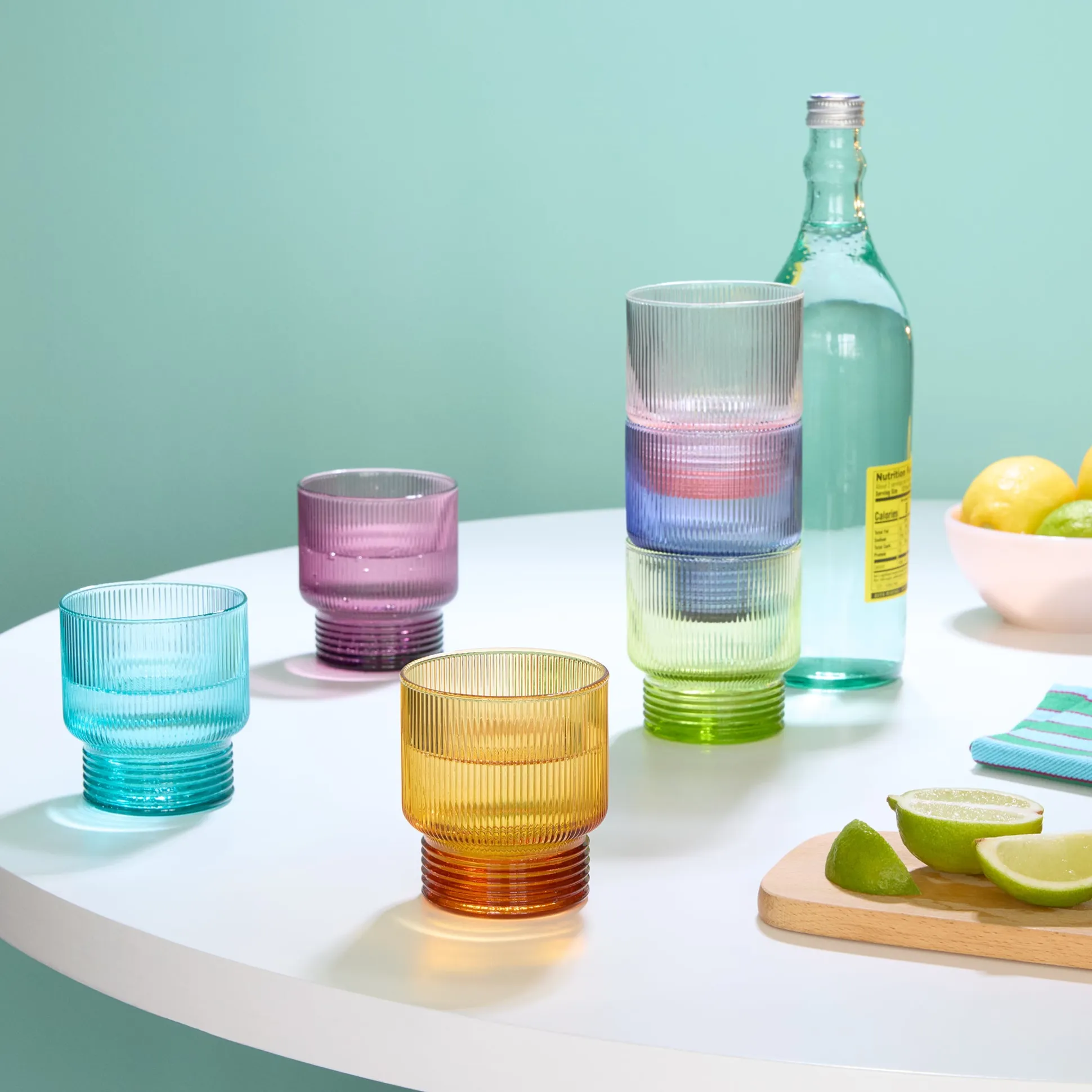 Todo Modo Stacking Glass Tumblers - Set of 6