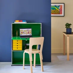 USM Haller Hide-Away Desk & Storage Unit