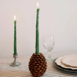 Veggie Taper Beeswax Candles - Set of 2