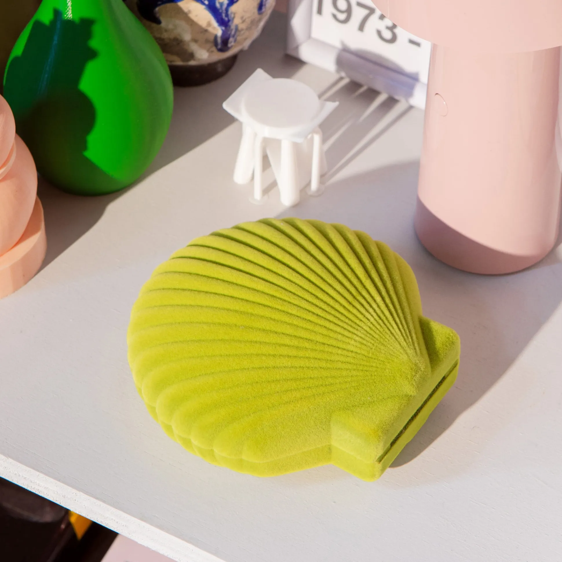 Venus Velvet Seashell Jewelry Box