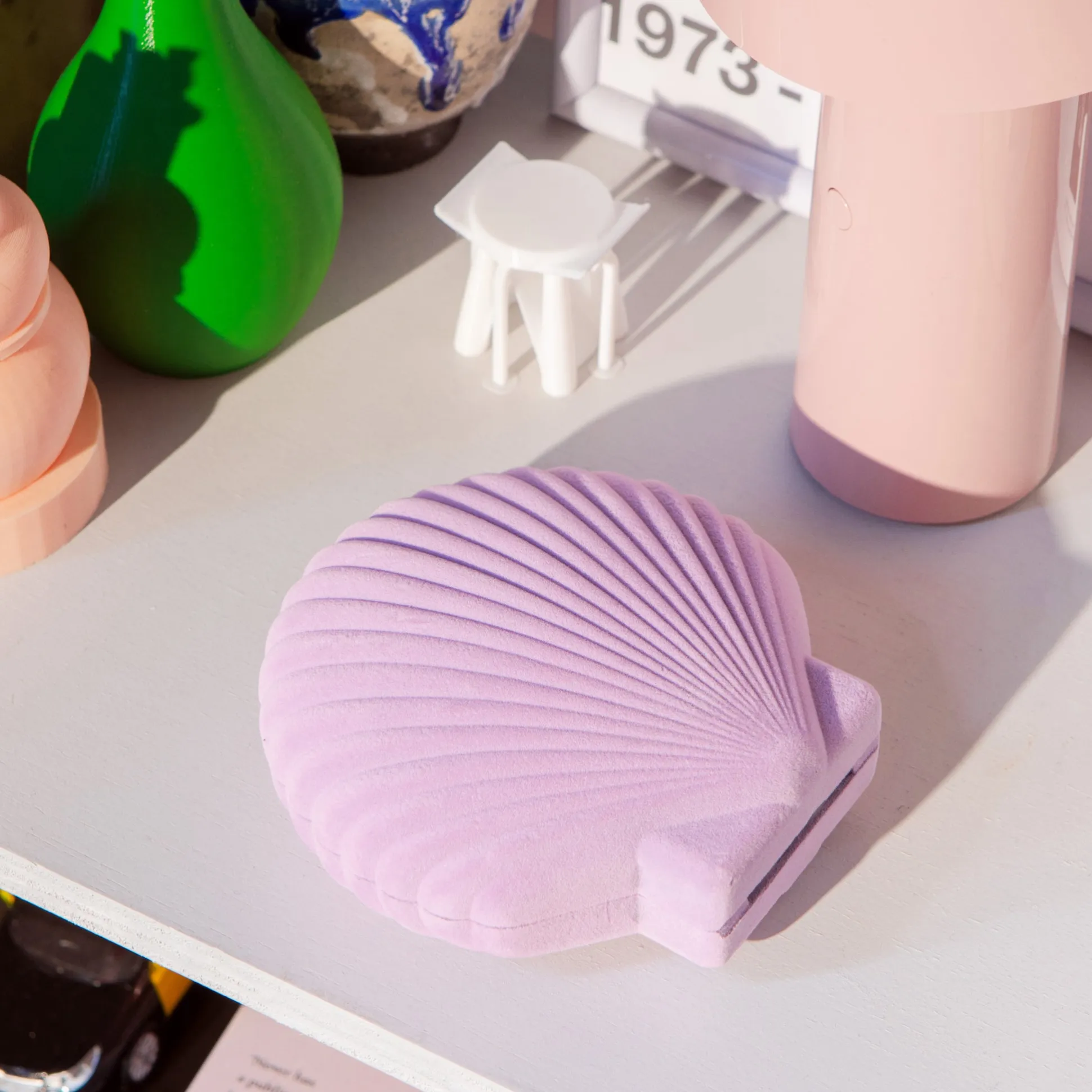 Venus Velvet Seashell Jewelry Box