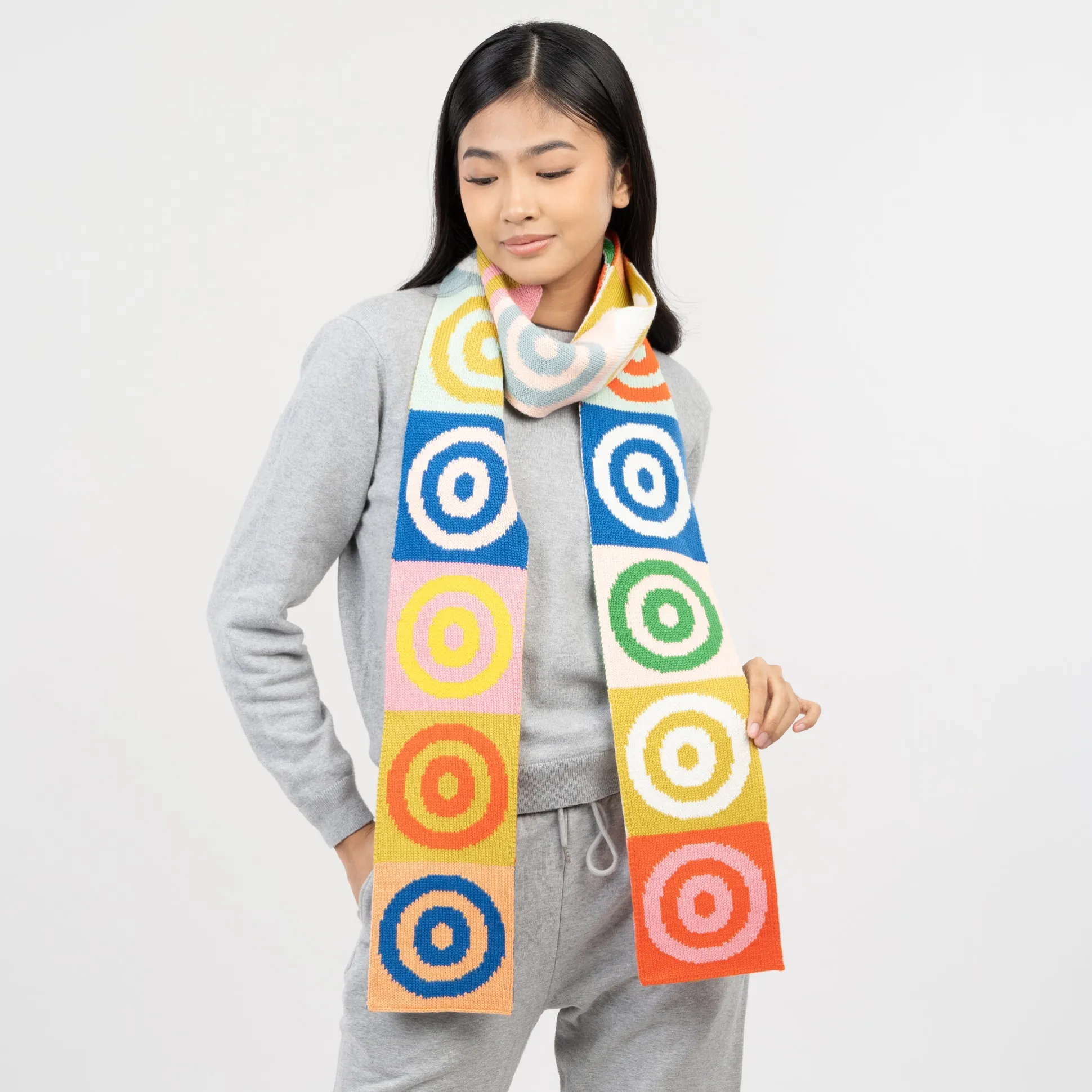 Verloop Skinny Rotate Circles Scarf