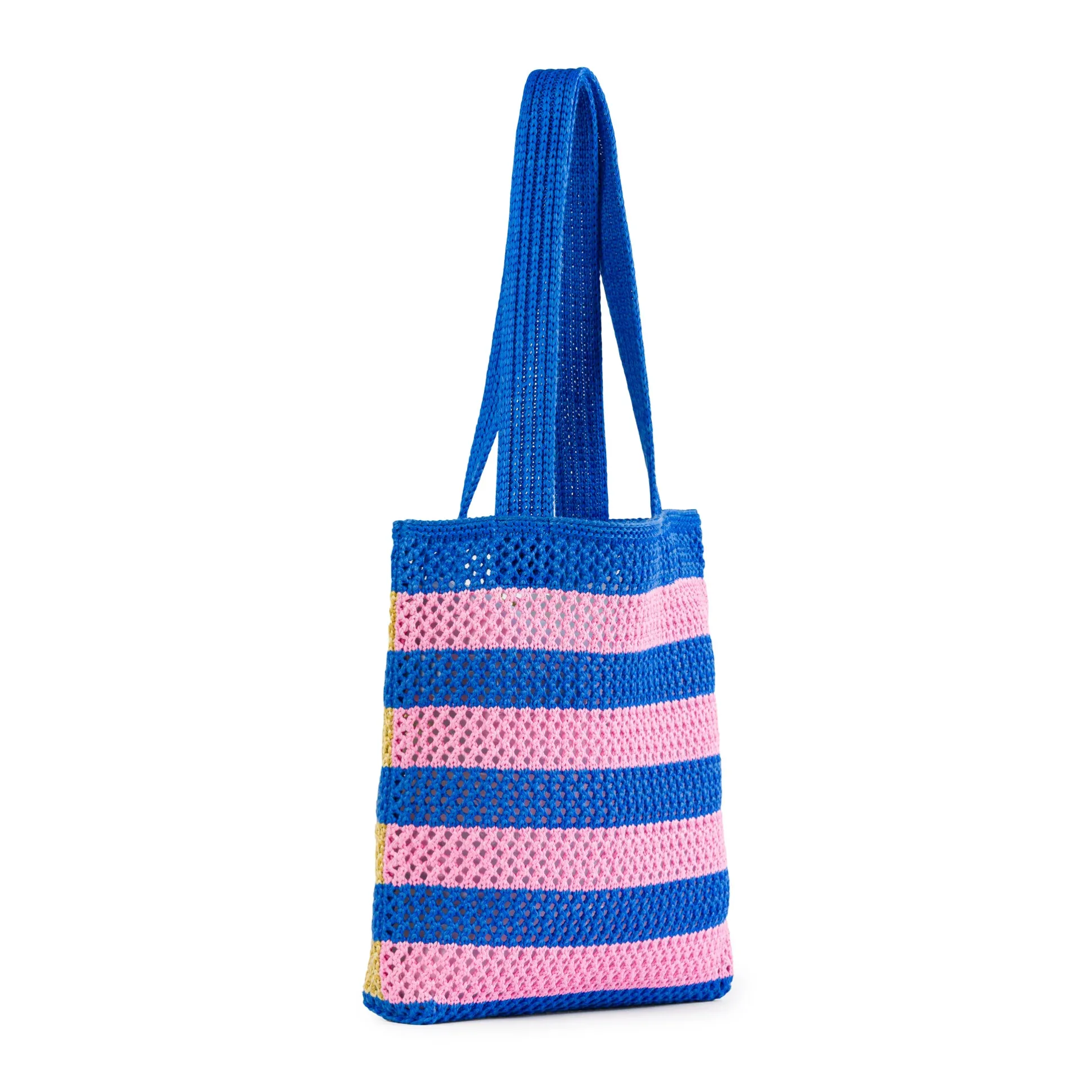 Verloop Striped Raffia Tote Bag