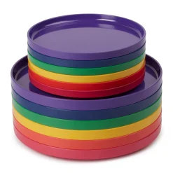 Vignelli Hellerware Rainbow Stacking Dinnerware - Set of 6