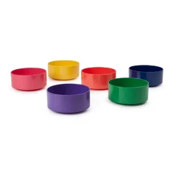 Vignelli Hellerware Rainbow Stacking Dinnerware - Set of 6