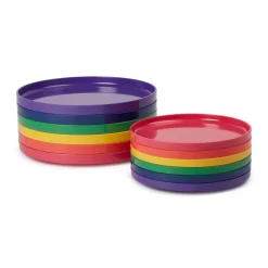 Vignelli Hellerware Rainbow Stacking Dinnerware - Set of 6