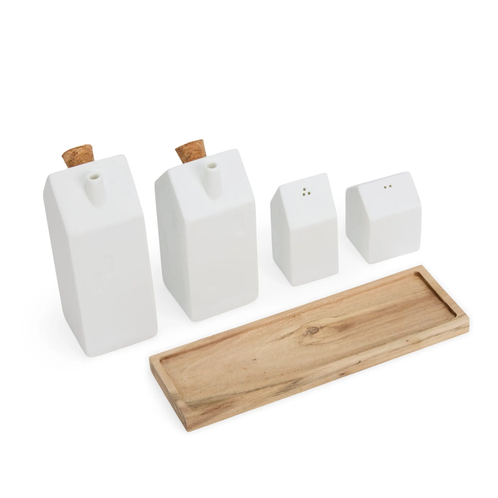 Village House Porcelain Seasoning Vessels - Set of 4