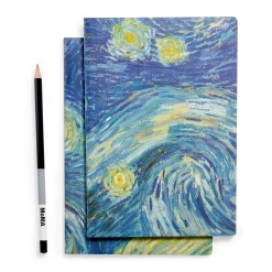 Vincent van Gogh Starry Night Notebooks - Set of 2