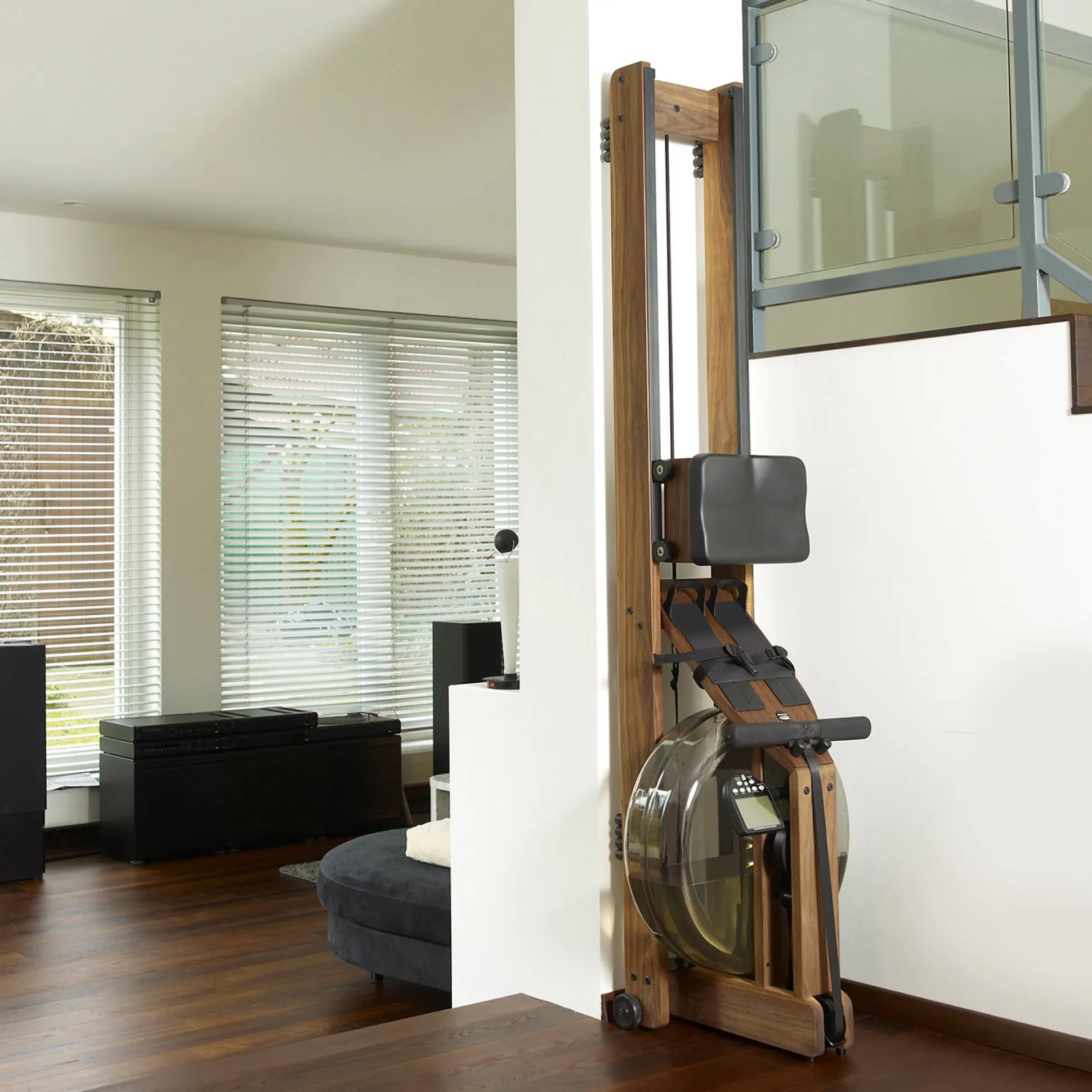 WaterRower Rowing Machine Model #300 S4 in Walnut Wood