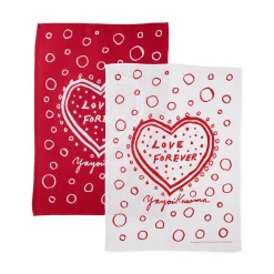 Yayoi Kusama Love Forever Linen Tea Towels - Set of 2