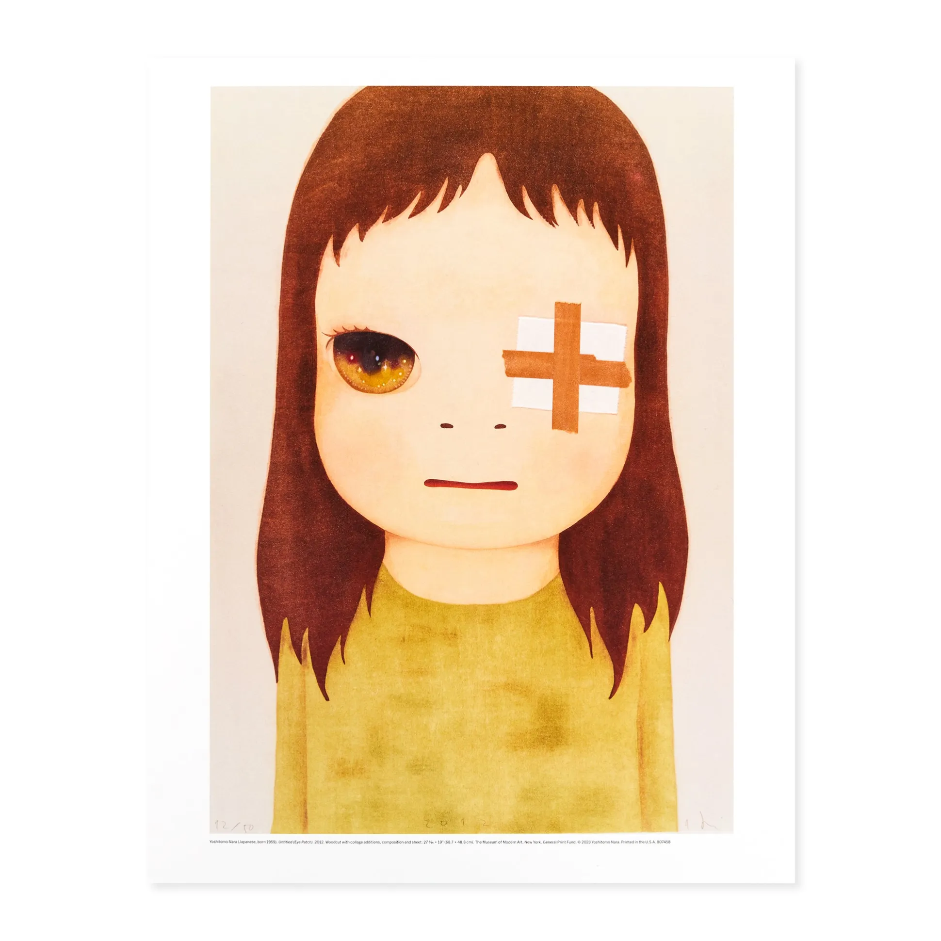 Yoshitomo Nara Untitled (Eye Patch) Poster