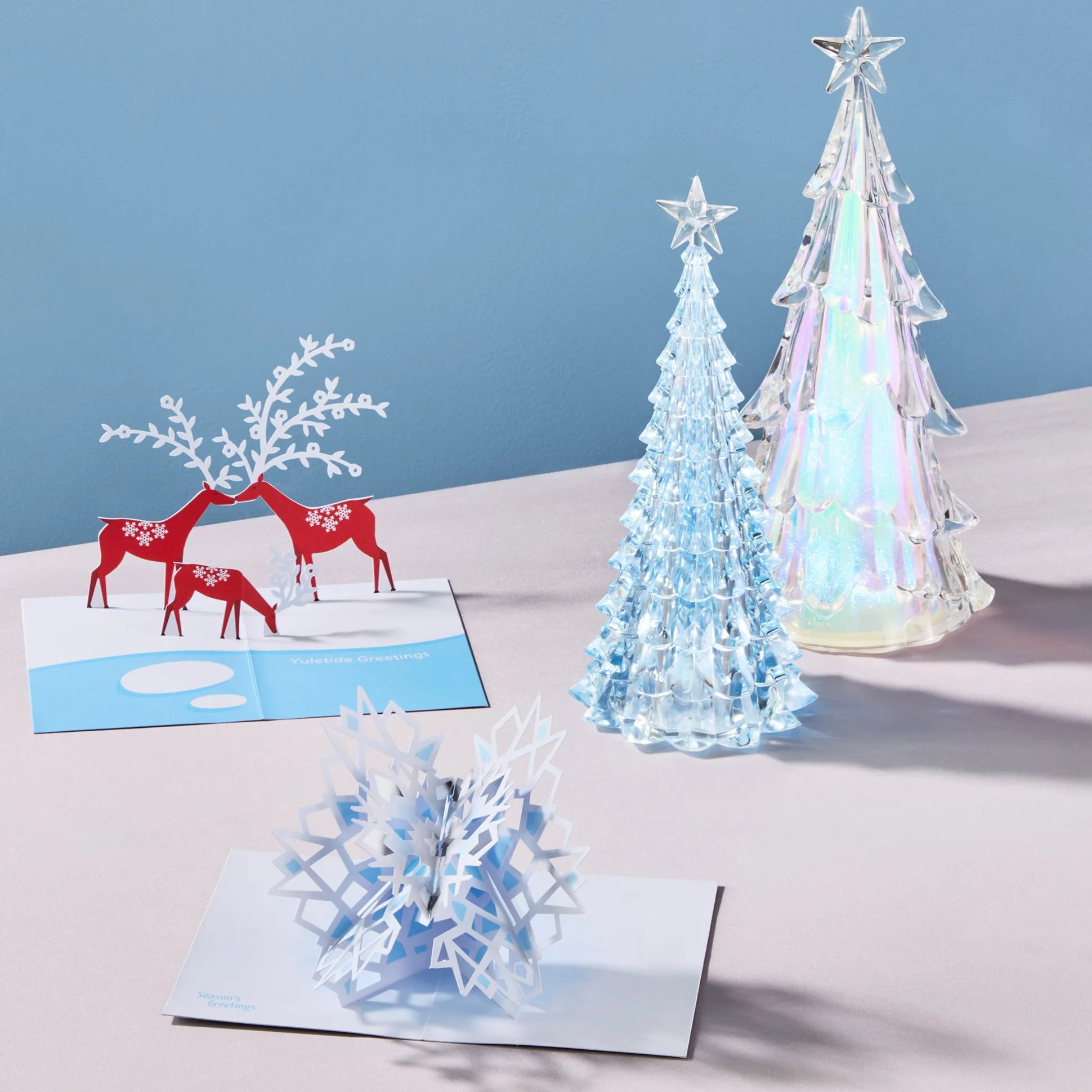 Yule Deer Holiday Pop-Up Cards - Set of 8